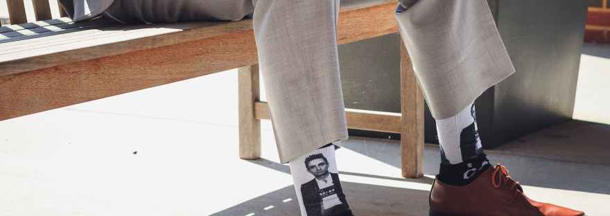 man sitting on bench